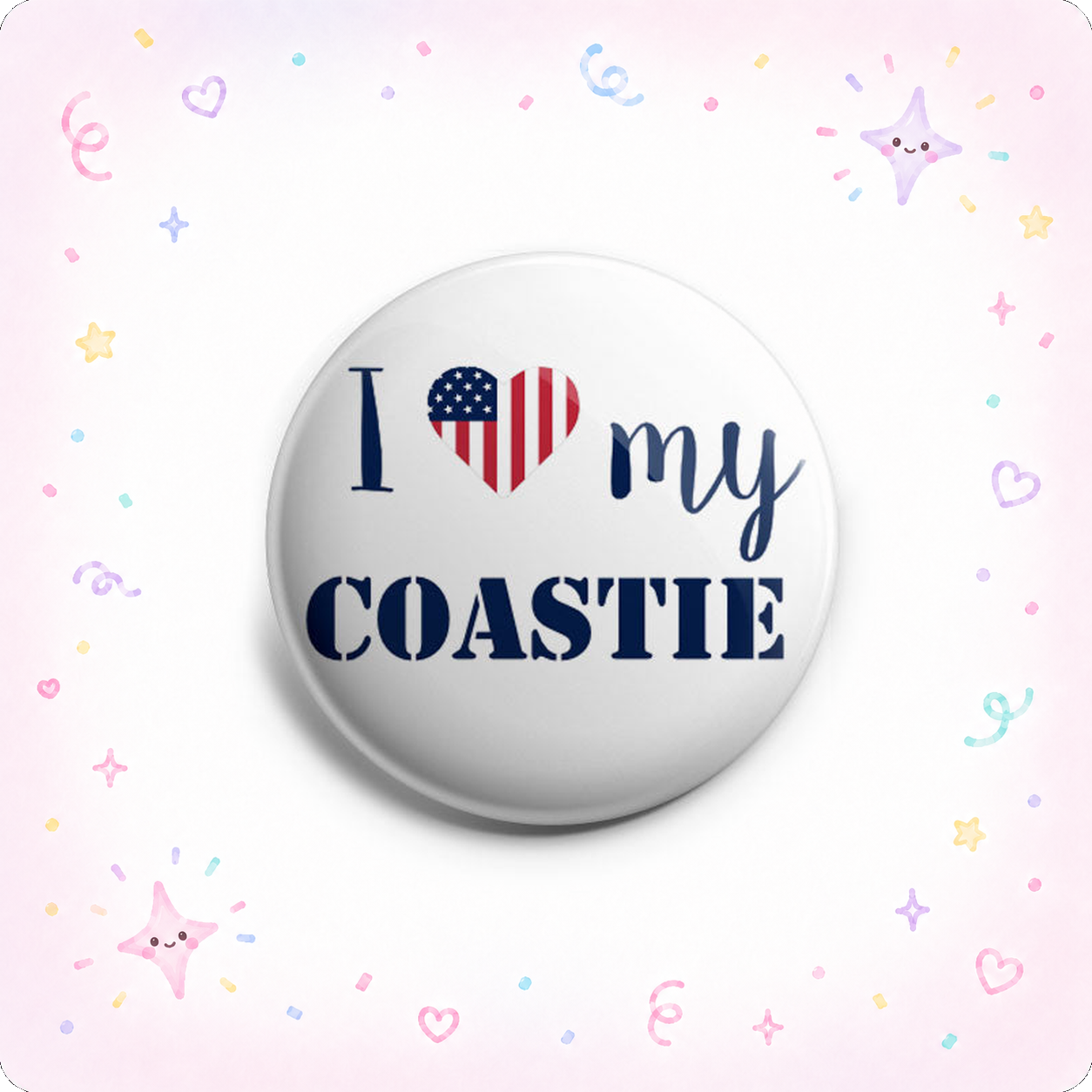 I Love My Coastie Topper - - Topperswap