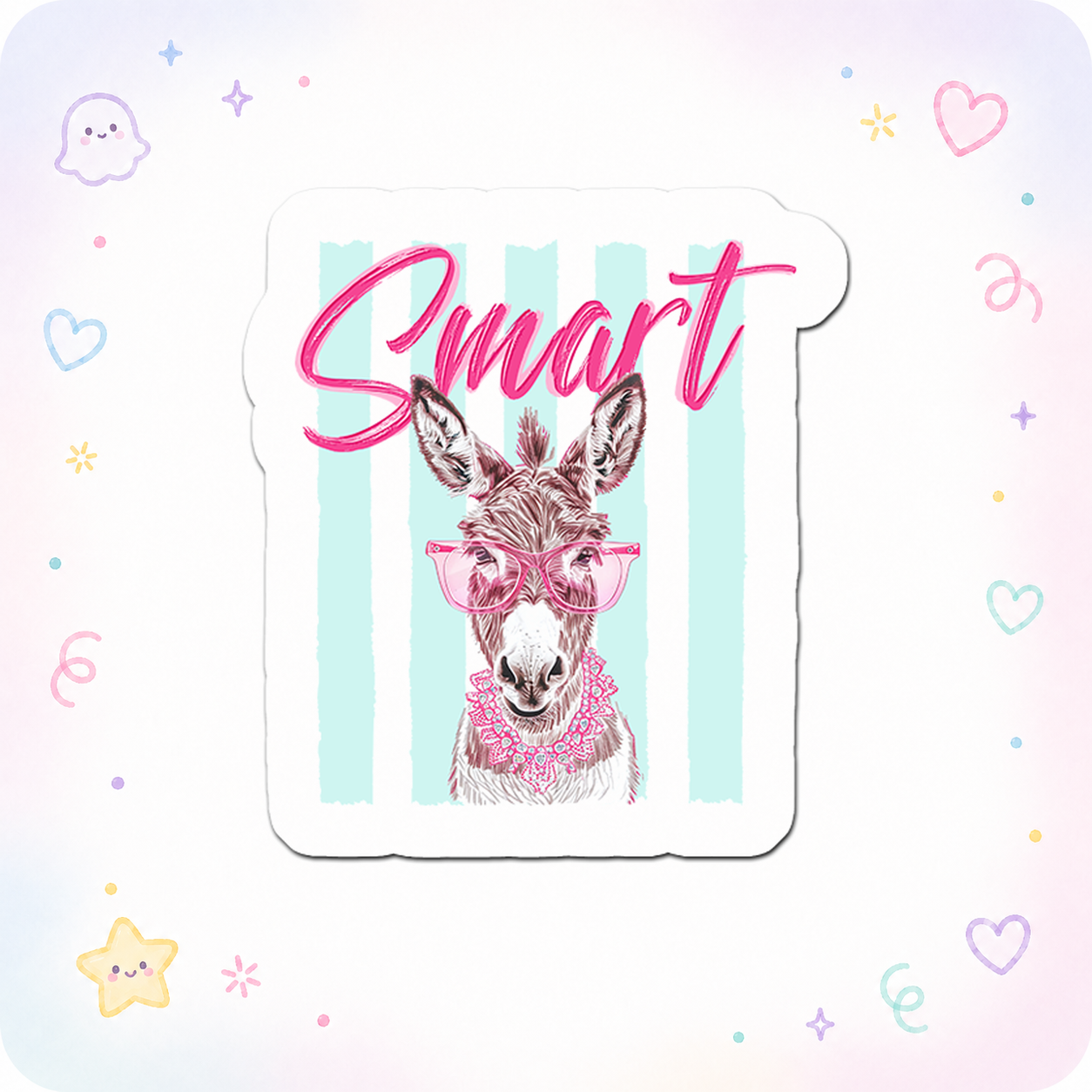 Sassy Scholar Llama Sticker - - Topperswap