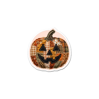 Patchwork Pumpkin Sticker