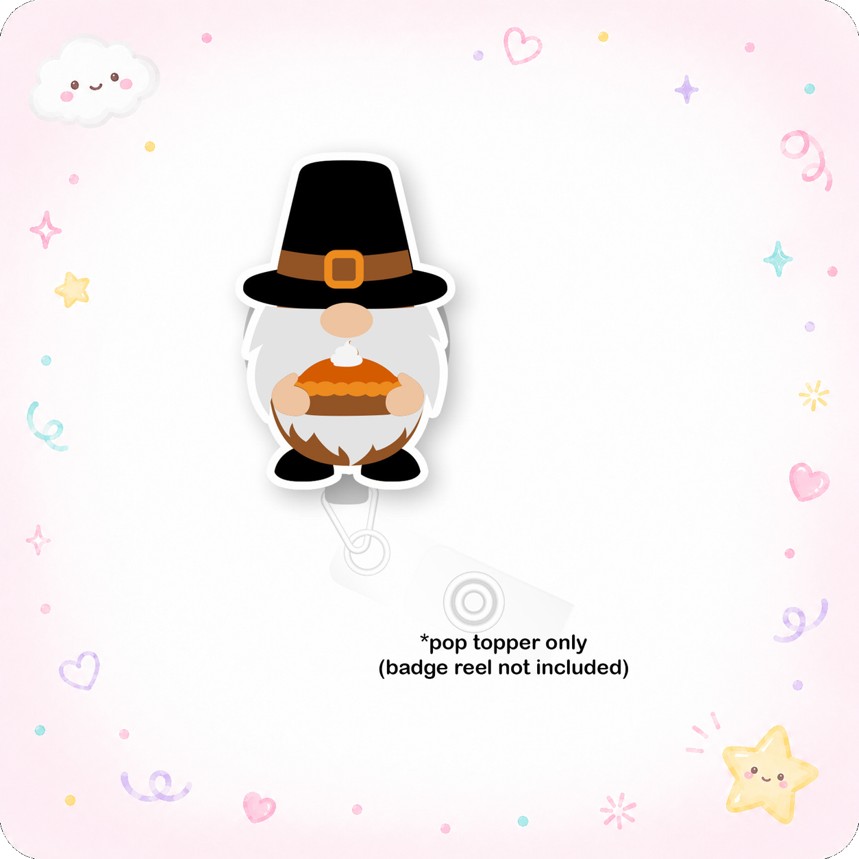 Pumpkin Pie Gnome Pop Topper - - Topperswap