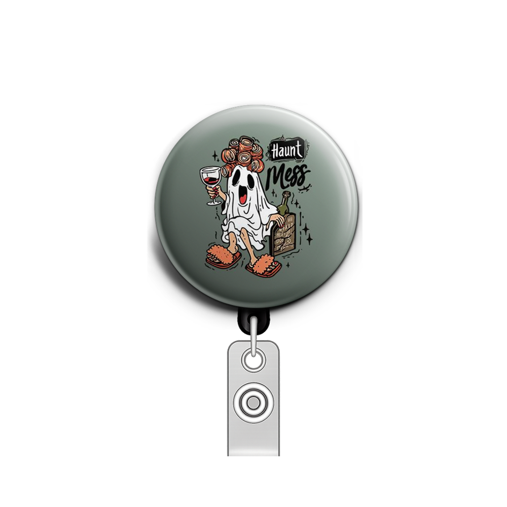 Haunt Mess Swapfinity Retractable ID Badge Reel - - Topperswap