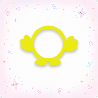 Cute Little Feet & Hands Swapfinity Swapper Frame - Yellow