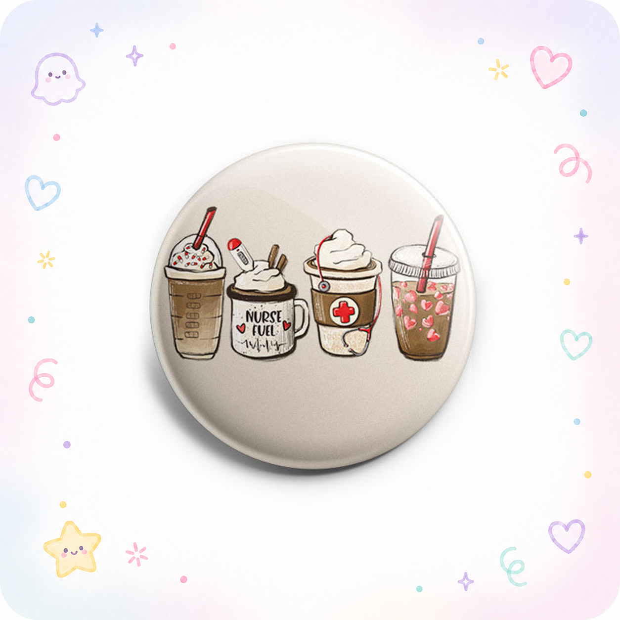 Nurse Fuel Coffee Topper - - Topperswap