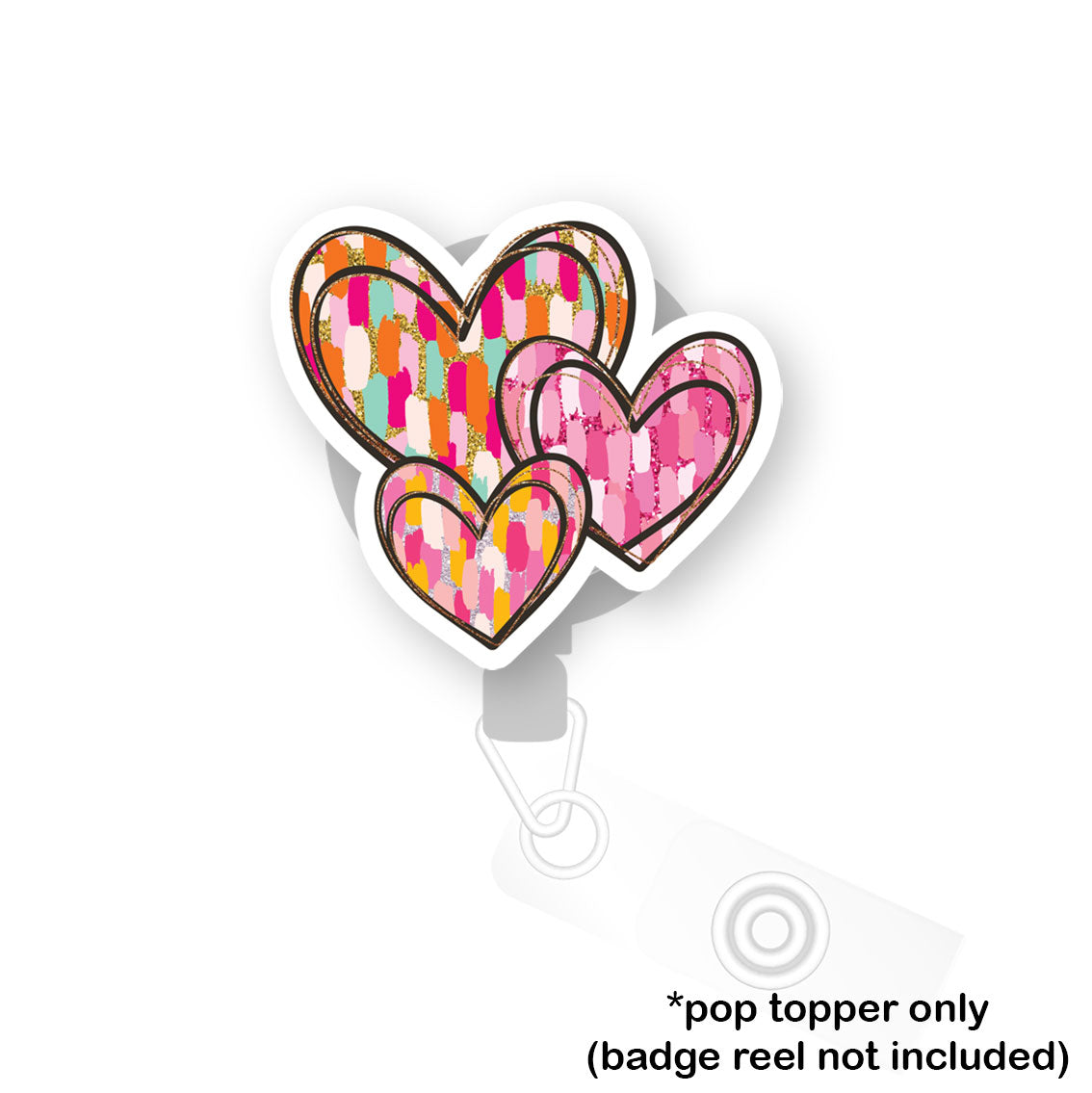 Heart Patchwork Trio Pop Topper