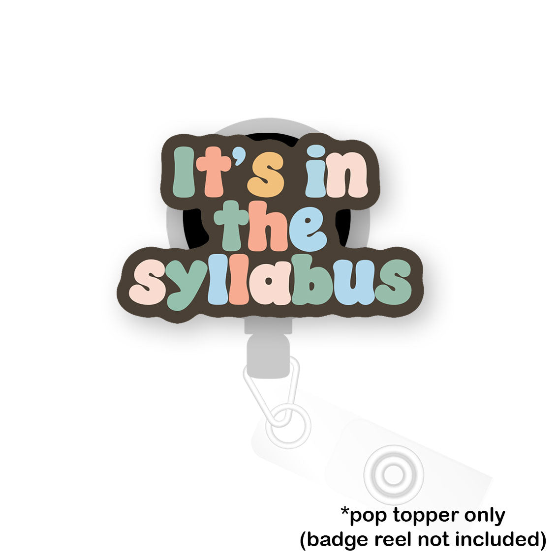 Syllabus Reminder Pop Topper - Classic Shine - Topperswap