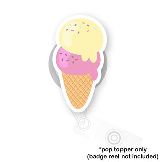 Double Scoop Delight Ice Cream Pop Topper