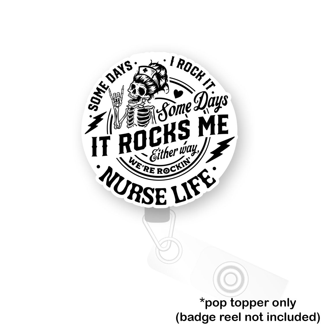 Rockin Nurse Life - Skeleton Pop Topper -  - Topperswap