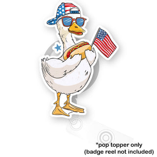 Hotdog Goose Picnic Party Pop Topper
