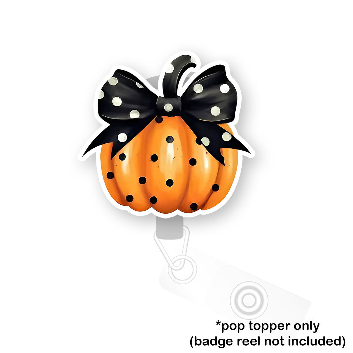 Polka-Dot Pumpkin Perfection Pop Topper - Flex - Matte - Topperswap