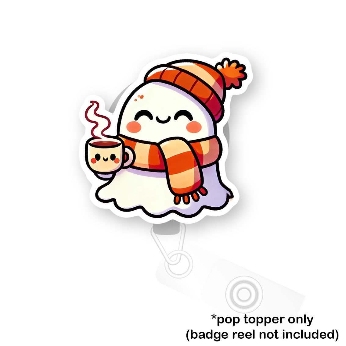 Cozy Ghost Pop Topper - Classic Shine - Topperswap