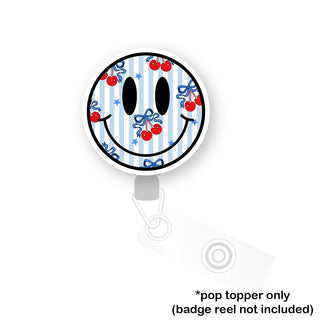 Cherry Bomb Smiley Pop Topper