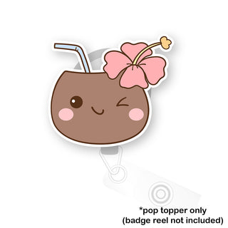 Winking Coconut Pop Topper