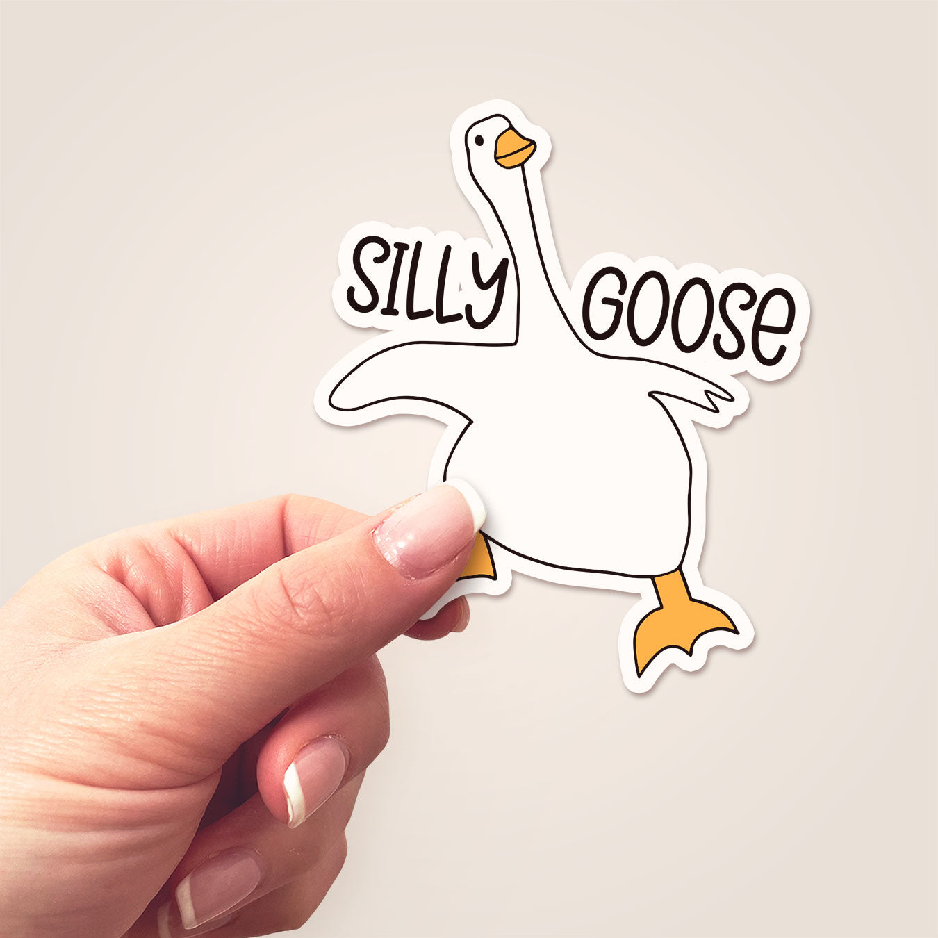 Silly Goose Sticker - Matte Finish - Topperswap