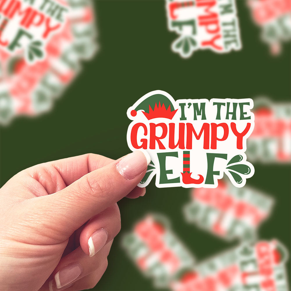 I'm The Grumpy Elf Sticker -  - Topperswap