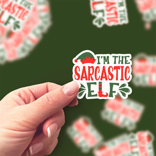I'm The Sarcastic Elf Sticker