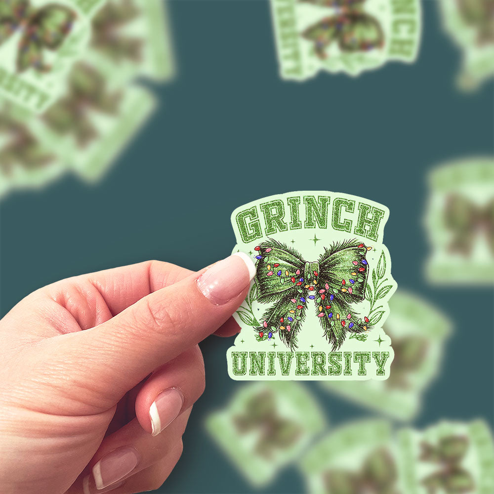 Grinch University Sticker - Classic Shine - Topperswap