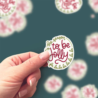 Tis the Season Jolly Sticker