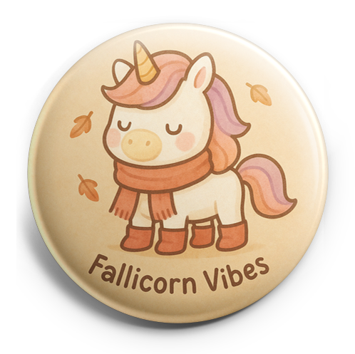 Custom Design – Unicorn wearing scarf and boots with text "Fallicorn Vibes" - - Topperswap
