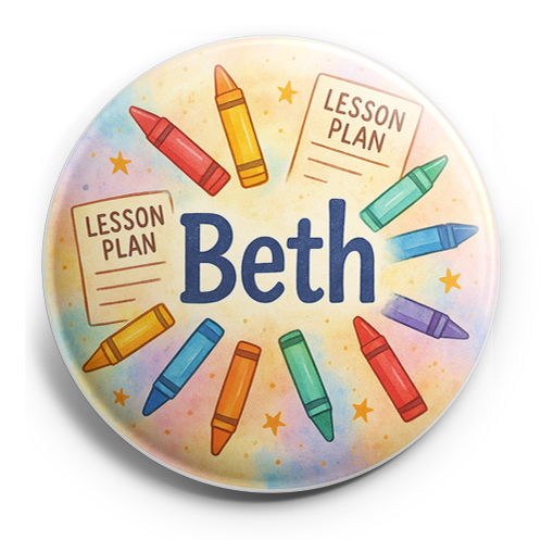 Custom Design – A personalized design prominently featuring the name "Beth"… - Topper