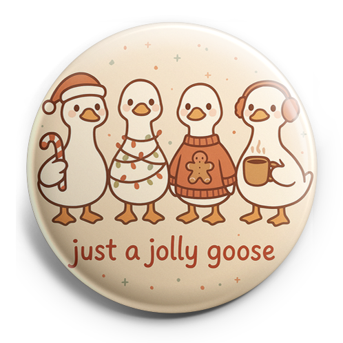 Custom Design – Four cute cartoon geese standing in a row, each dressed for… - - Topperswap