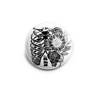 Floral Rib Cage X-Ray - White Edition Topper