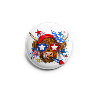 Firecracker Patriotic Cow Topper
