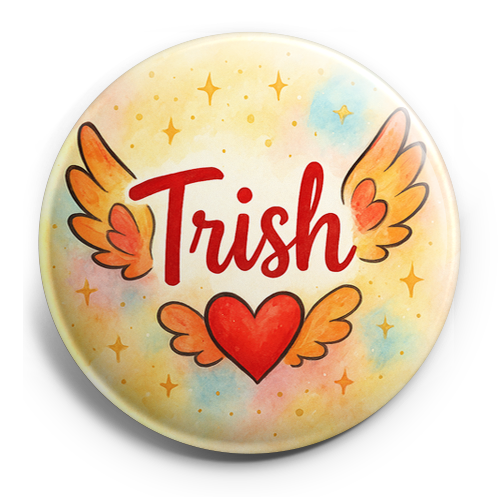 Custom Design – A personalized design prominently featuring the name "Trish"… - Topper