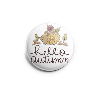 Hello Autumn Happy Hedgehog Topper