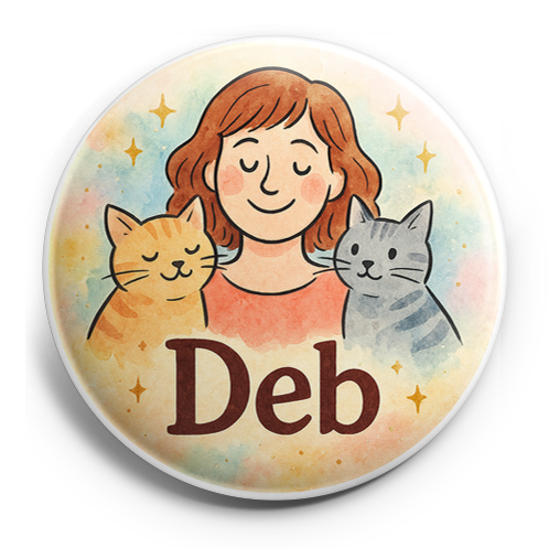 Custom Design – Deb with kitties
 Include the exact name "Deb" prominently i… - Topper