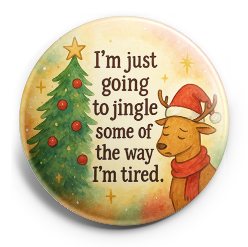 Custom Design – An outdoor christmas atmosphere with text "I'm just going to… - - Topperswap