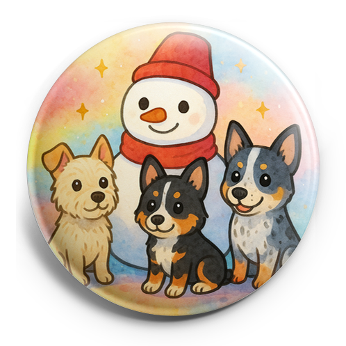 Custom Design – My pet and a snowman - Topper