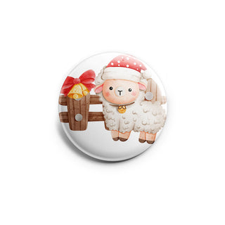Polka-Dot Santa Sheep  Topper