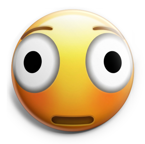 Flushed Face Emoji Topper - - Topperswap