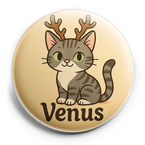 Custom Design – Venus with reindeer antlers - Topper