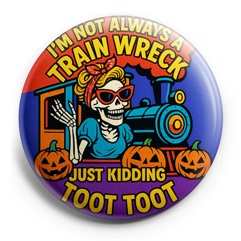 Custom Design – Glammed up Girl Skeleton with Sunglasses handing out of a tr… - - Topperswap