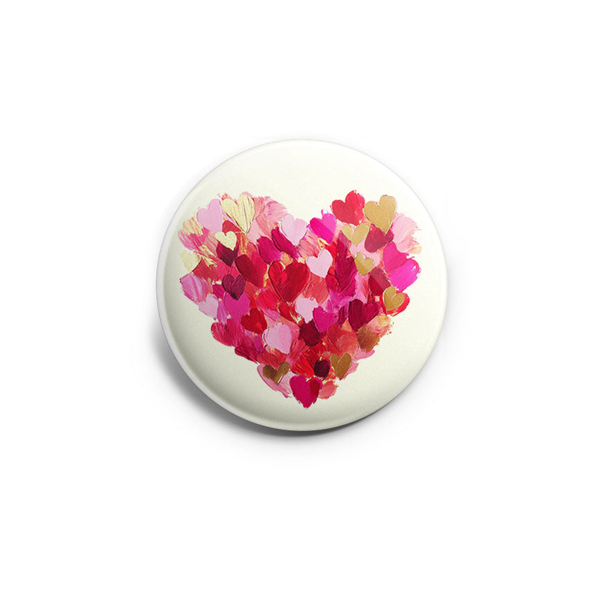 Brushed Heart Confetti Topper