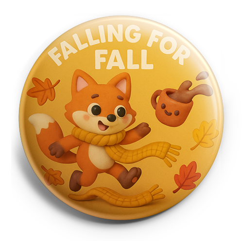 Custom Design – A fox tripping over a knit scarf, accidentally spilling a cu… - - Topperswap