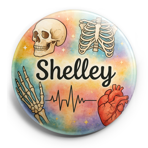 Custom Design – A personalized design prominently featuring the name "Shelle… - Topper