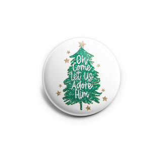 O Come, Let Us Adore Him - Glitter Tree Topper