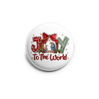 Joy to the World Sparkling Nativity Scene Topper
