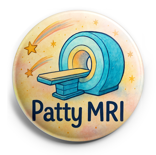 Custom Design – Mri machine with shooting stars Include the exact name "Pat… - Topper (Regular) - Topperswap