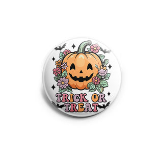Retro Floral Jack O Lantern Topper