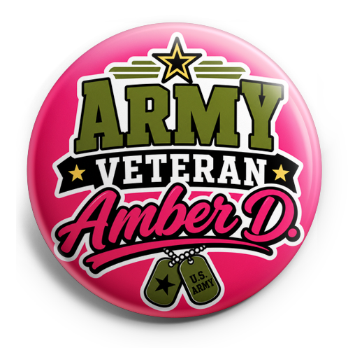 Army veteran and name Amber D. – Topper