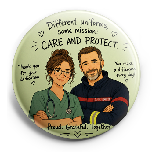 Light green background. Nurse in green scrubs. Female Nurse… – Topper