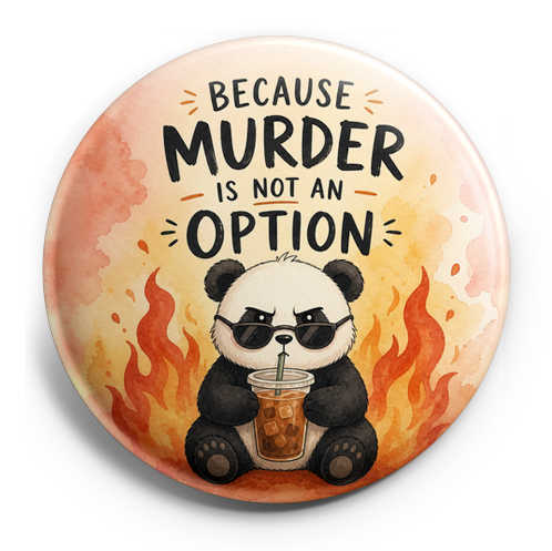 Custom Design – Panda that is drinking ice coffee and fire background with a… - Topper (Regular) - Topperswap