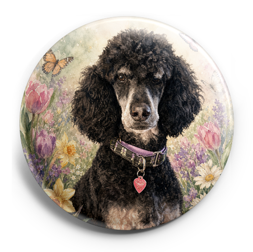 My pet surrounded by spring flowers and butterflies – Topper