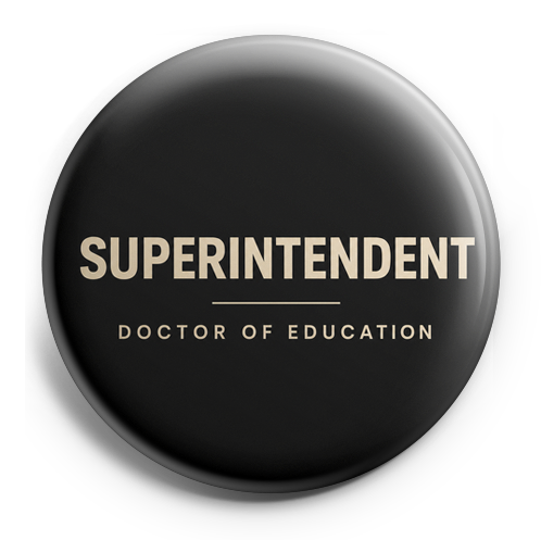 Superintendent (black background; for a man’s badge), profes… – Topper