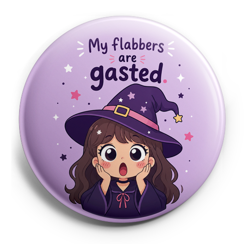 My flabbers are gasted. Cute girl character witch shocked ex… – Topper