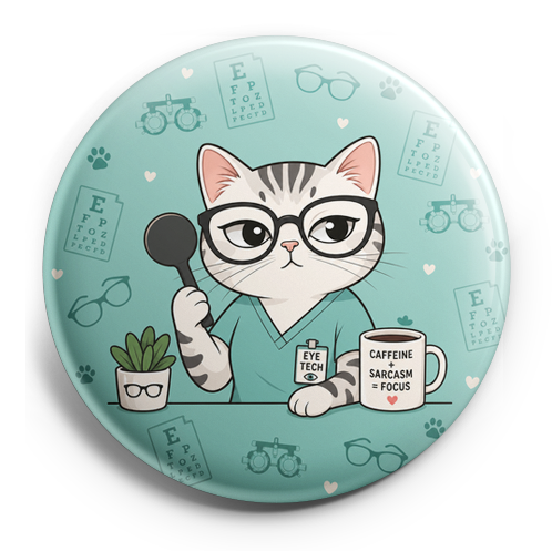 Custom Design – Cats, sarcasm, eye technician - - Topperswap