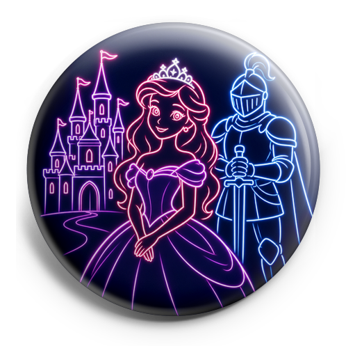 Princess with a purple dressa, brown hair, silver sparkle ti… – Topper